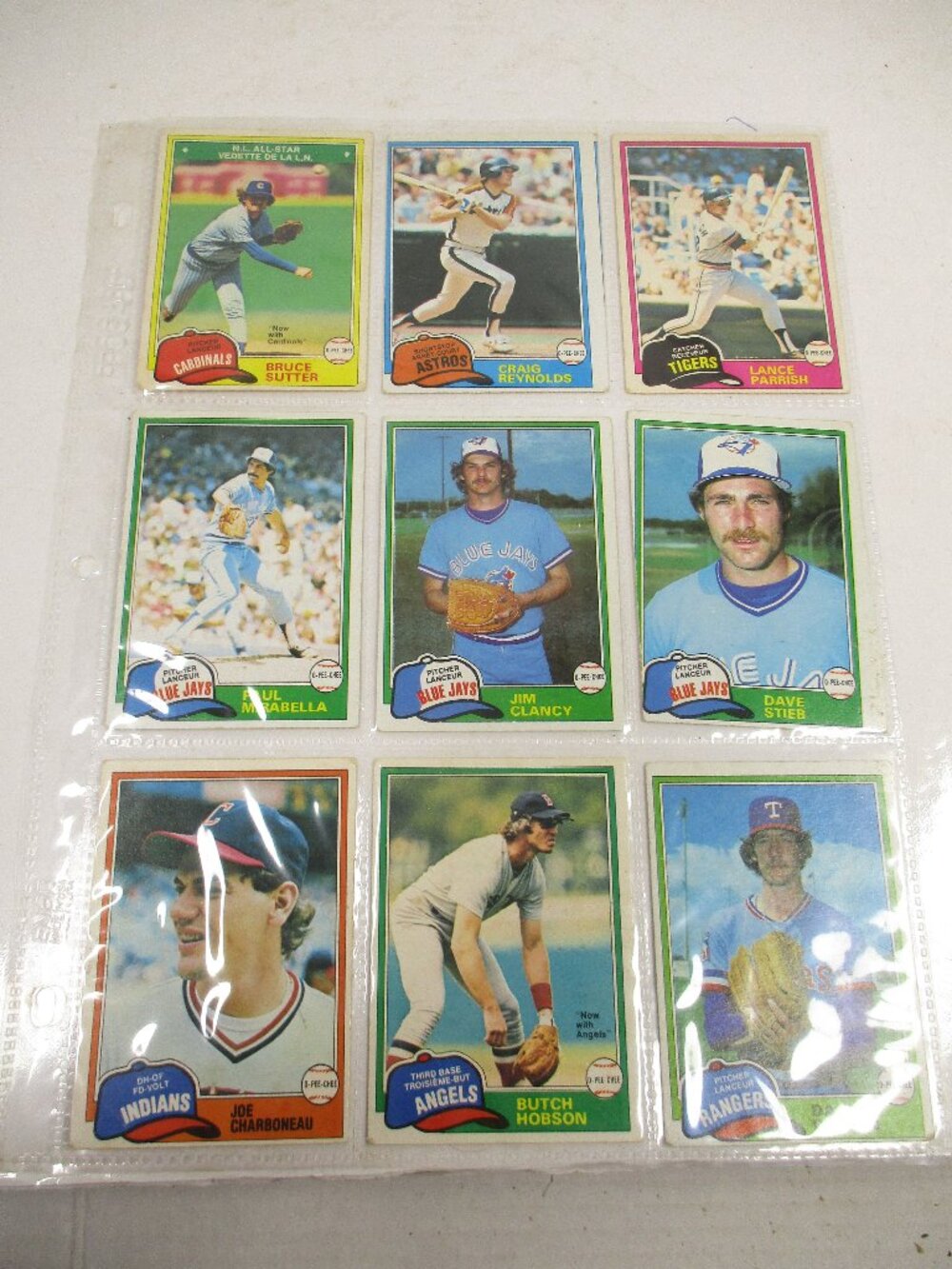lot of 281 O-Pee-Chee 1981 Different Baseball Cards In Very Good Condition